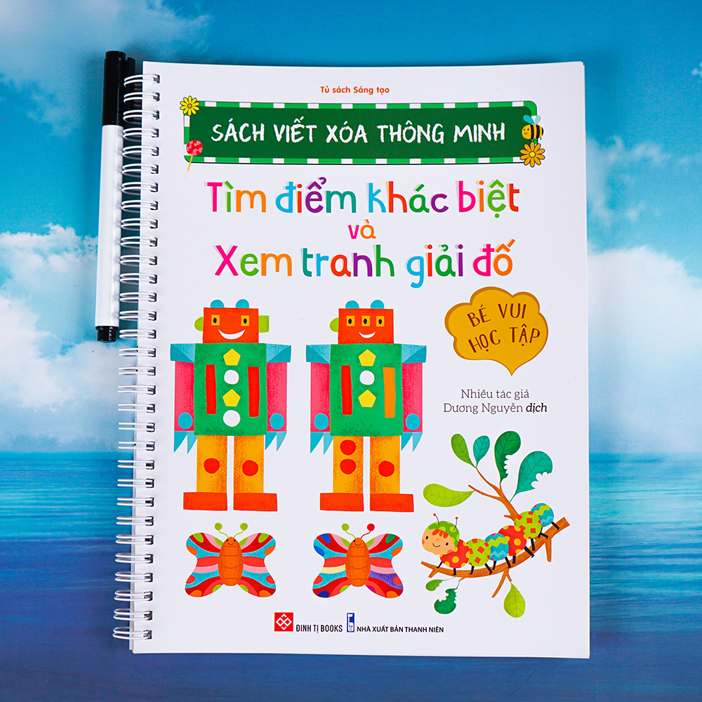 Sách Viết Xóa Thông Minh - Tìm Điểm Khác Biệt Và Xem Tranh Giải Đố
