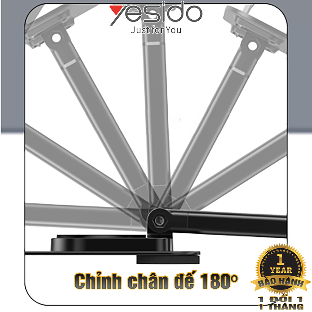 Giá Đỡ để bàn dành cho Ipad, Máy Tính Bảng, Điện Thoại Xoay chỉnh 360 độ - Chất Liệu Hợp Kim Nhôm Cao Cấp - Hàng Chính Hãng