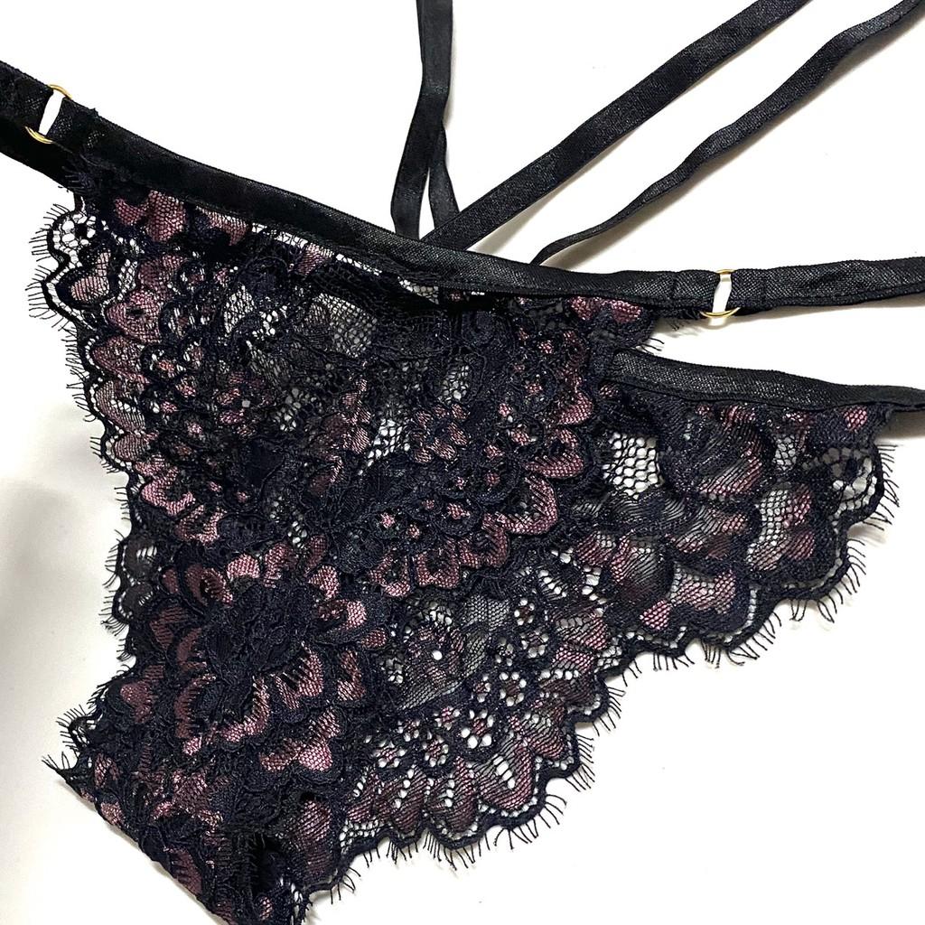 HISEXY Mã B105 Set Đồ Lót Bralette Ren Cao Cấp Thiết Kế Gọng Mỏng Kiểu quần T