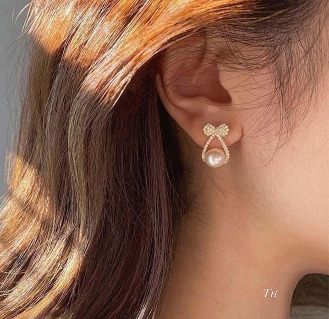 Bông tai bạc thời trang xinh xắn chất liệu bạc s925 MS055t