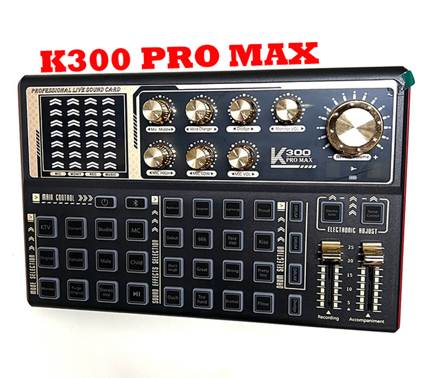 Sound Card thu âm K300 Pro ( Hàng Chính Hãng )