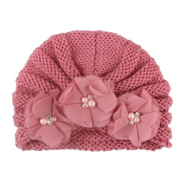 Mũ turban len cho bé