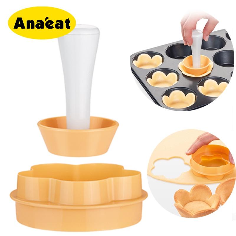 Khuôn Nhựa Cắt Bánh ANAEAT Thiết Kế Hình Hoa / Hình Tròn Xinh Xắn