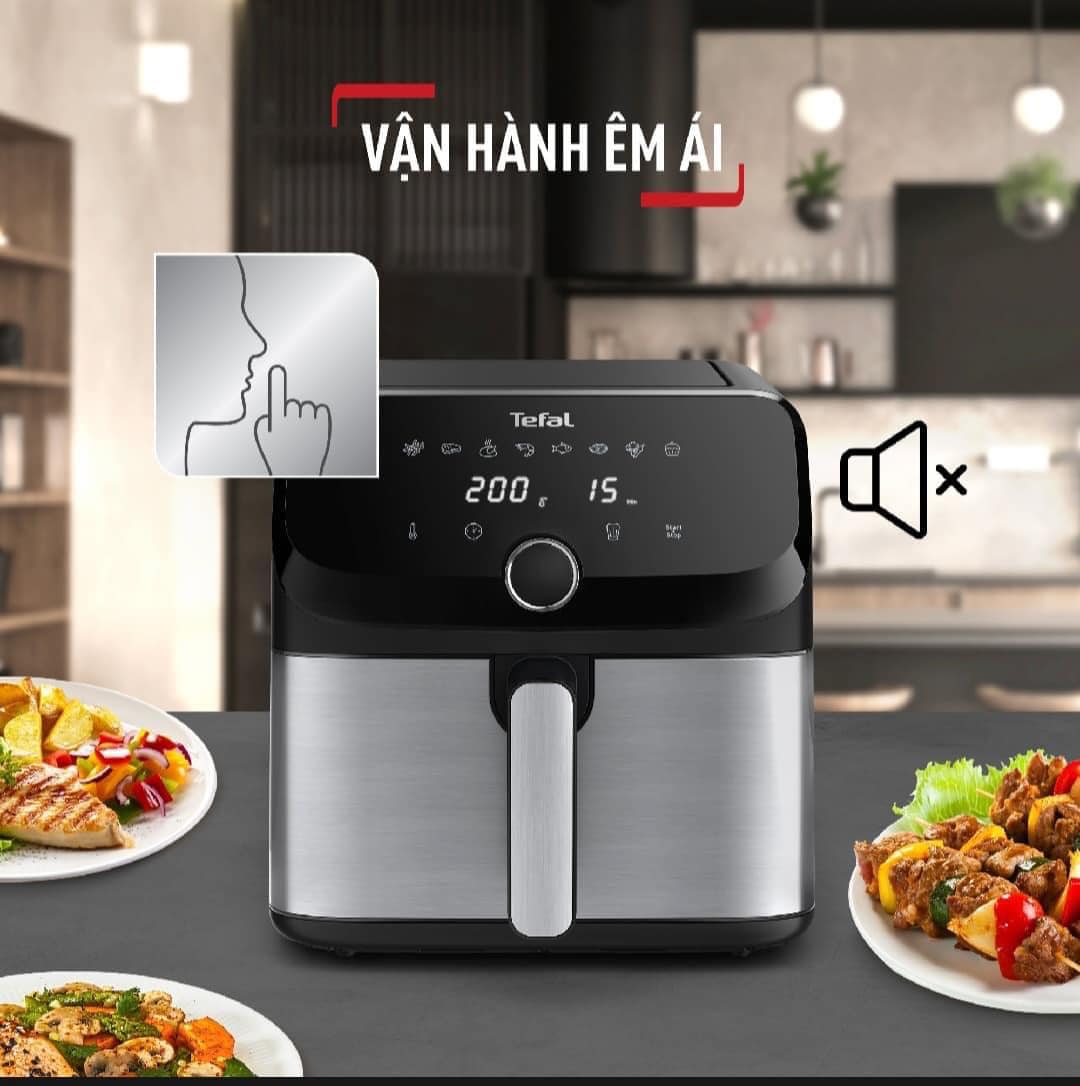 Nồi chiên không dầu điện tử Tefal EY855D68 EasyFry Mega Hàng chính hãng