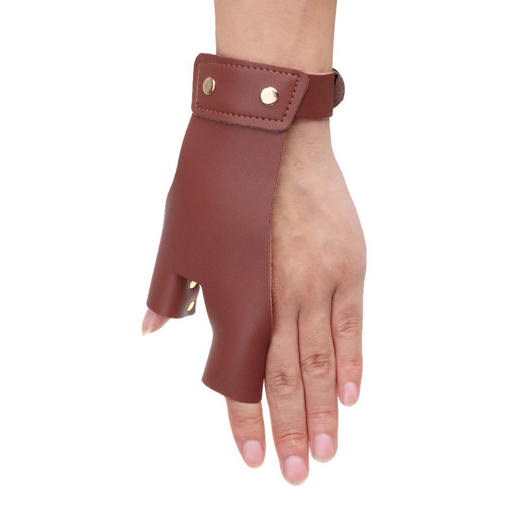 Durable Archery 2 Finger Left Hand Pull Boa Arrow Protector Glove with Arm Guard Protection Gear