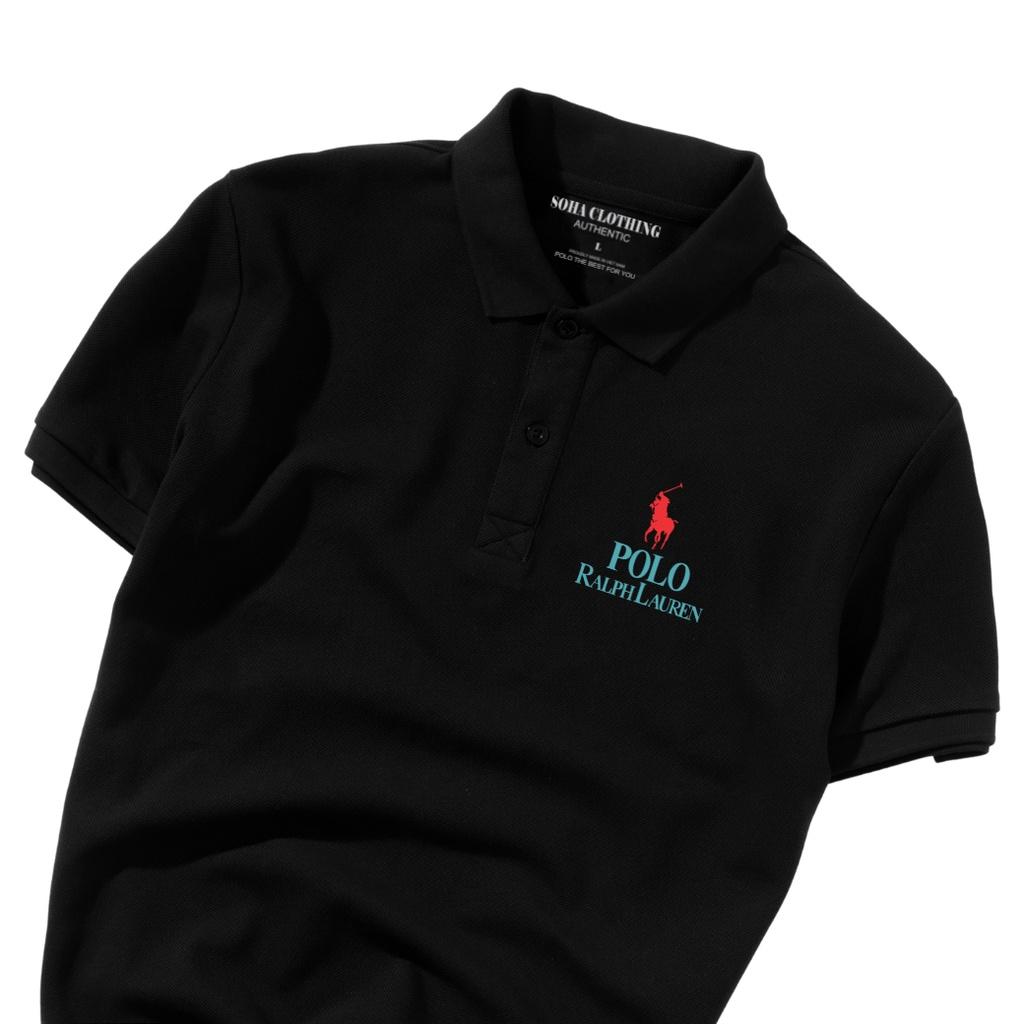 Áo Thun Polo Nam Basic cổ bẻ vải Cá Sấu chuẩn form,hình in sắc nét, POLO LAUREN-SoHa Clothing