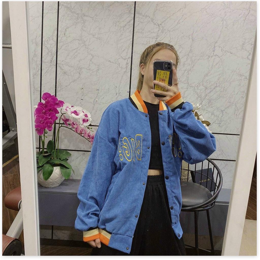 ÁO KHOÁC NHUNG BOMBER NỮ CỰC ĐẸP SIÊU XINH PHONG CÁCH HÀN QUỐC HQ 99 STORE