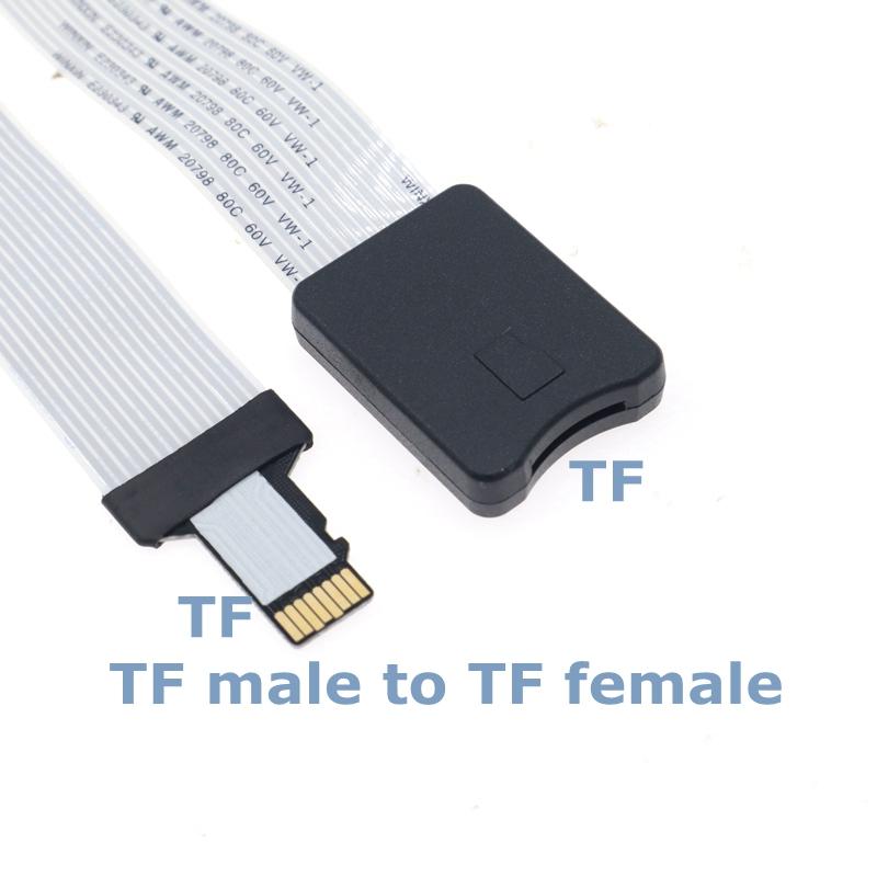 Mới 60cm tf nam nữ sang micro sd nữ đọc mở rộng bộ chuyển đổi bộ chuyển đổi cáp cho máy ảnh truyền hình điện thoại gps xe