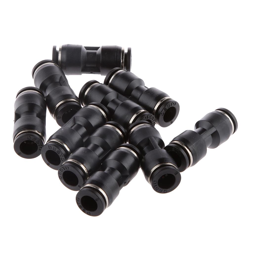 30 Pieces 6mm 8mm 10mm Straight Air Line Quick Fittings Pneumatic Connector