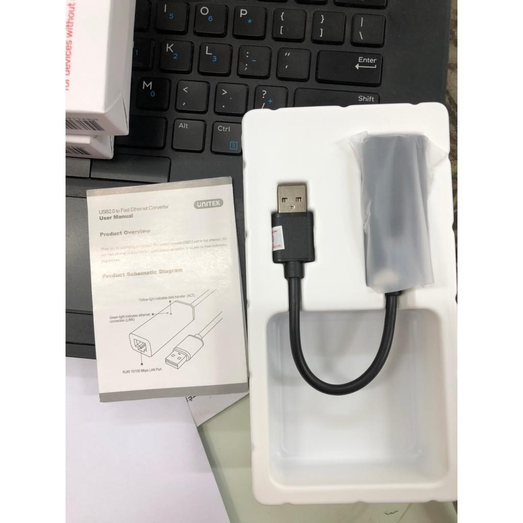 USB Ra Lan UNITEK Y1468 .Cáp USB 2.0 - Hàng Chính Hãng