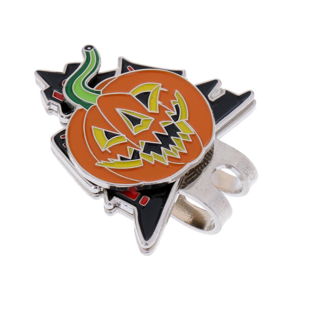 New Halloween Pumpkin & Santa Claus Golf Ball Marker With Magnetic Hat Clip