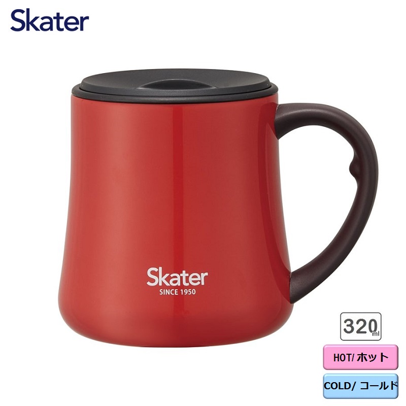 Cốc Inox Giữ Nhiệt Cao Cấp 3 Lớp Kép Skater - Hàng Nội Địa Nhật Bản Nhập Khẩu Chính Hãng - 320Ml - Đỏ Red