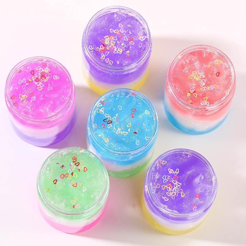 SLIME NGỌC TRAI BIỂN charm sao phối 2 màu cực đẹp đồ chơi slam squishy