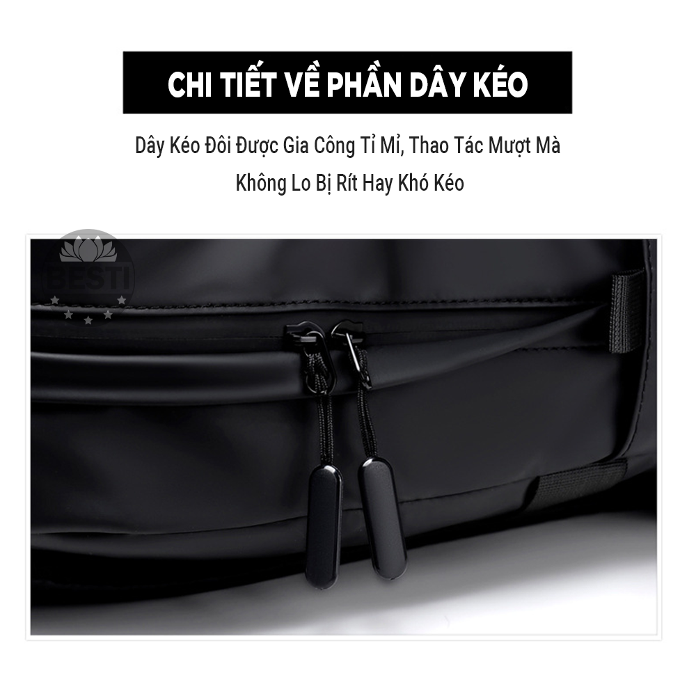 Balo Nam Nữ Thời Trang Besti, Bao Đi Học, Balo Laptop, Máy Tính 14 inch Chất Liệu Cao Cấp Chống Nước - Hàng Chính Hãng