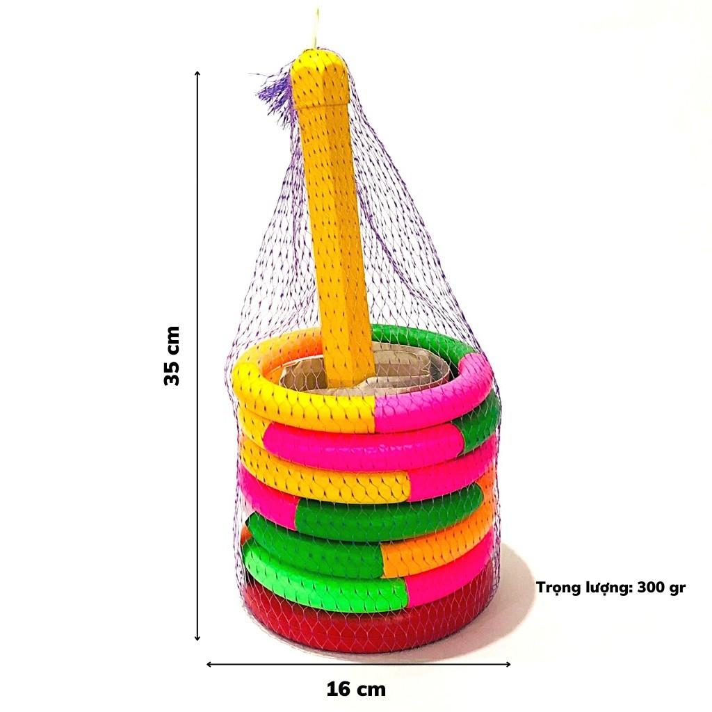 Cột Ném Vòng Nhựa Nhiều Màu Sắc Đồ Chơi Thông Tư 02