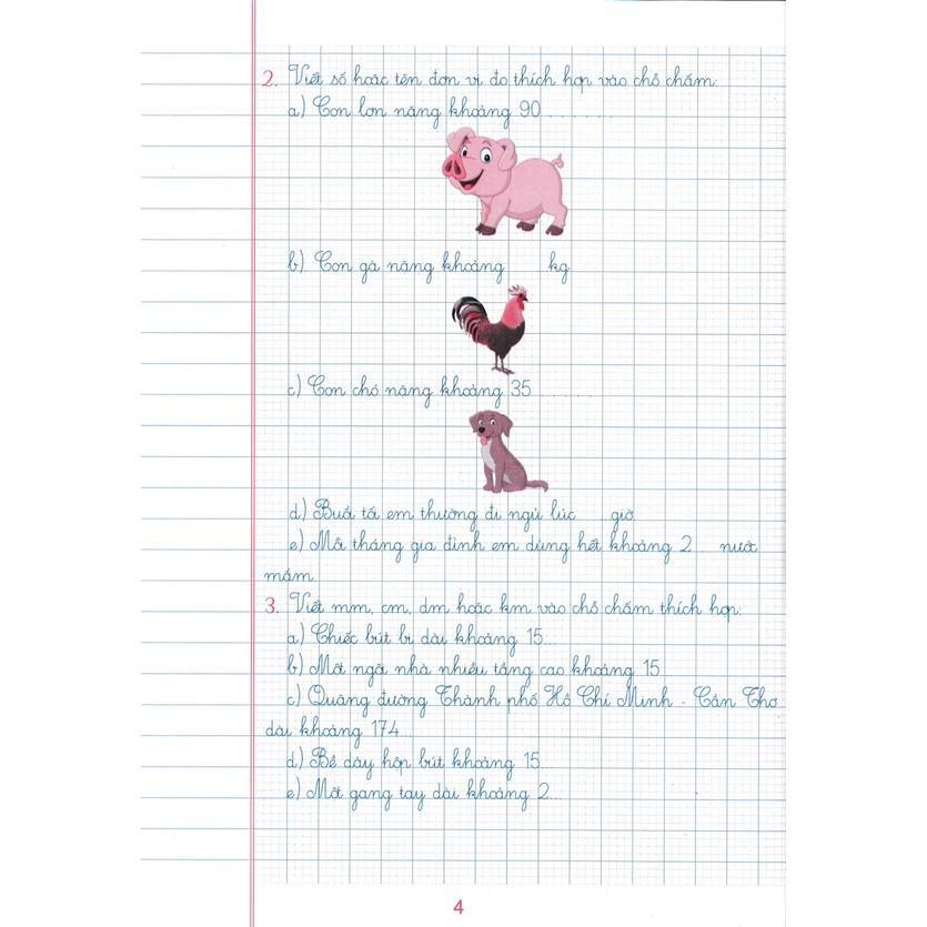 Sách - Vở Ô Li Bài Tập Toán Lớp 2 - Quyển 1 - Dùng Kèm SGK Chân Trời Sáng Tạo - Hồng Ân