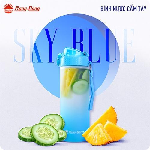 Bình đựng nước cầm tay Rạng Đông 600ml Vỏ nhựa PC cao cấp nhỏ gọn và tiện lợi Model: RD-06P1