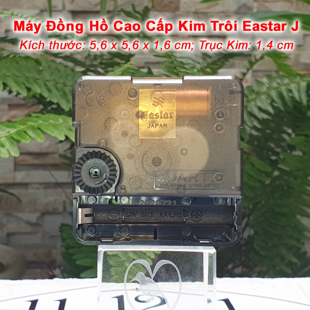 Máy Đồng Hồ Eastar J Kim Trôi Cao Cấp – Bộ Kim Tự Chọn – Tặng Pin Maxell Super Power ACE Red Dung lượng cao, Vỏ Nhôm Chống Chảy Nước