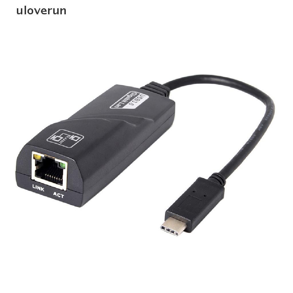 Dây Cáp Chuyển Đổi uloverun 1000Mbps USB-C Sang RJ45 Gigabit Ethernet LAN