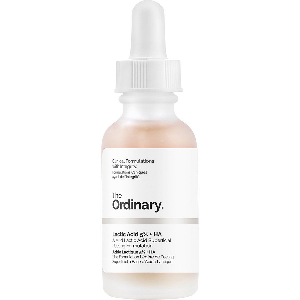 Serum tẩy da chết hóa học The Ordinary Lactic Acid 5%+ HA(Tặng hộp phấn mắt lameila màu ngẫu nhiên)