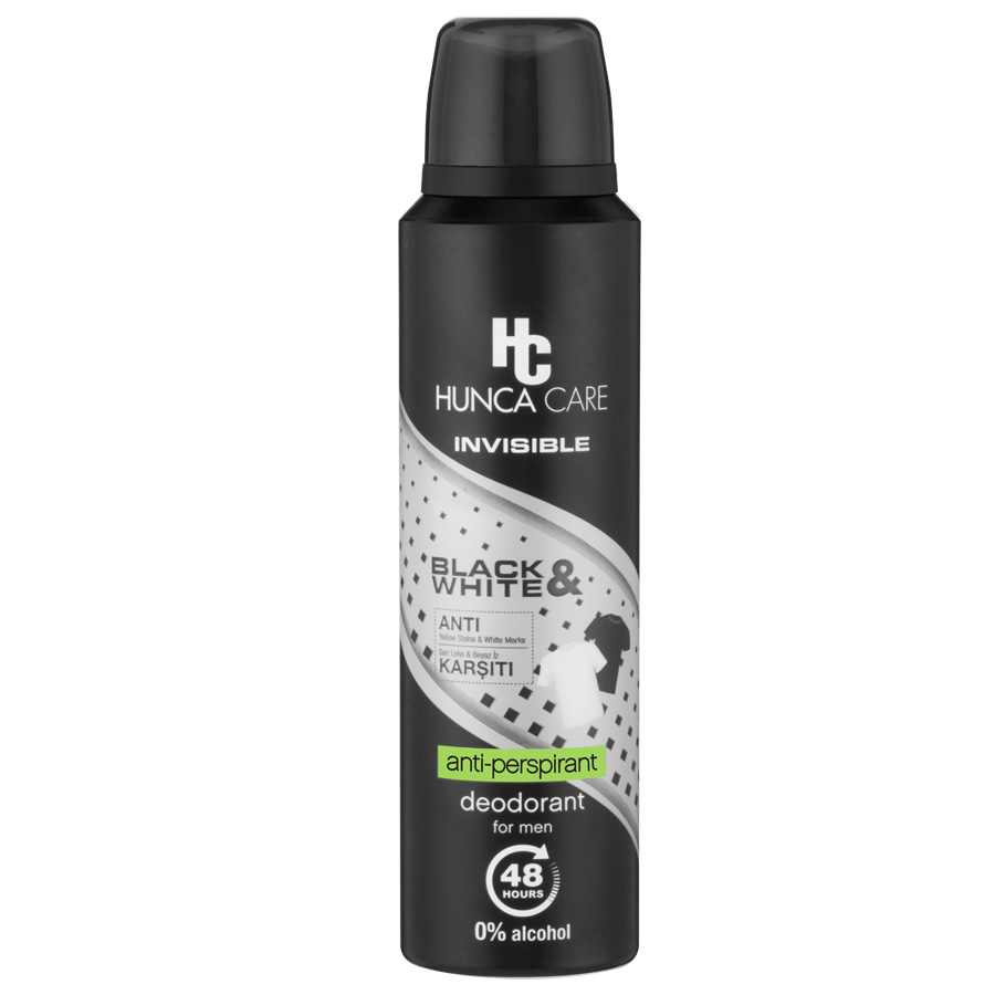 Hunca Care 150ml - Xịt Khử Mùi 48h Hương Trái Cây, Cam Bergamot Dành Cho Nam