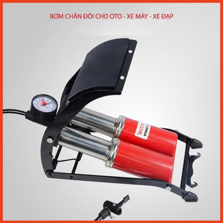 Bơm hơi đạp chân ô tô xe máy loại 1pitton