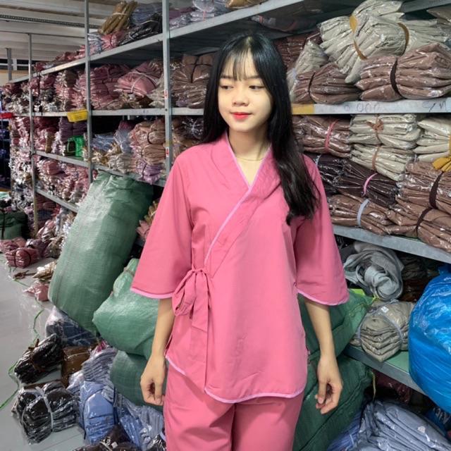Đồ đi chùa _ thời trang phật giáo xéo nơ trơn hottrend bigsize 75kg