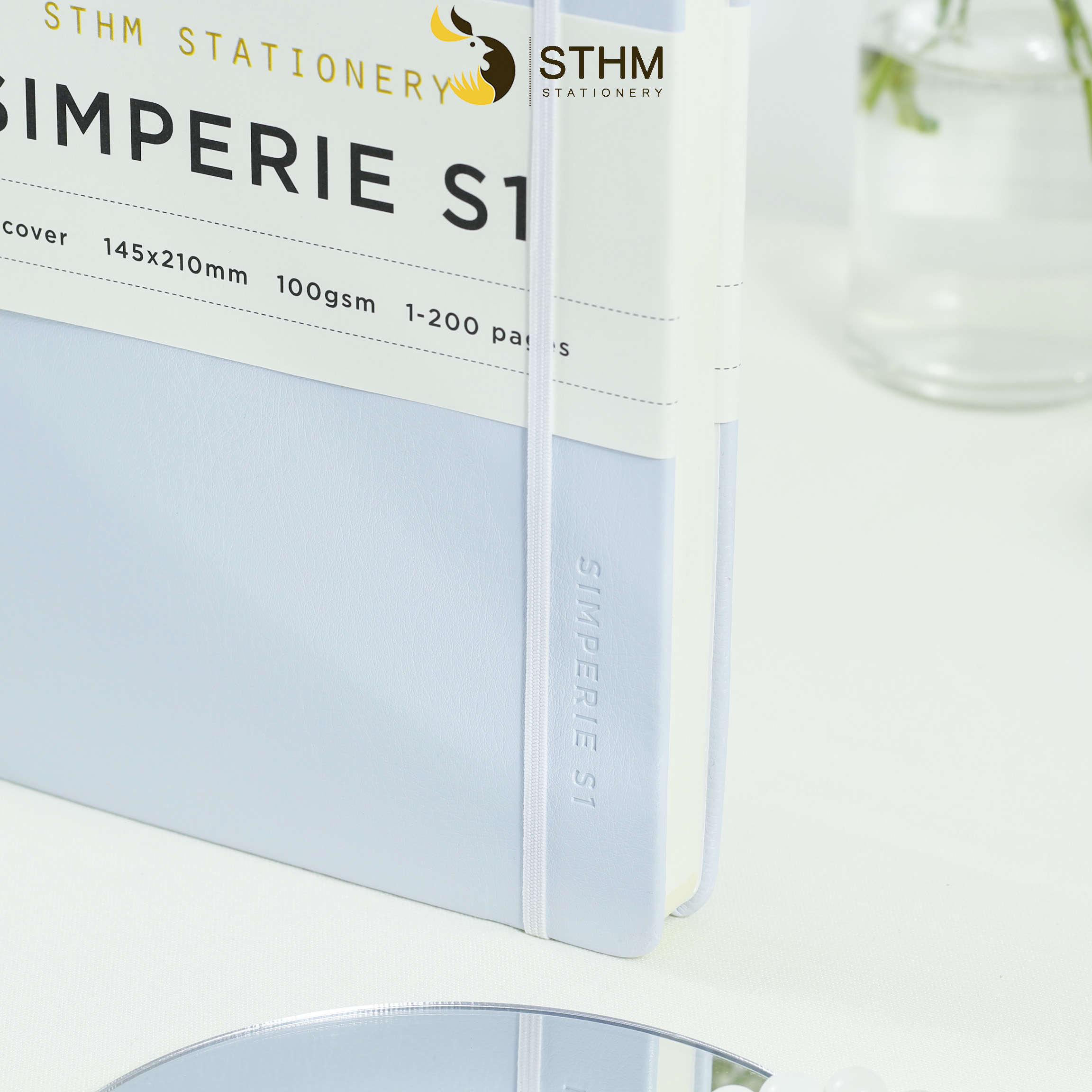 [STHM stationery] - SIMPERIE S1 - Neptune - Sổ tay bìa cứng da PU - 200 trang có đánh số