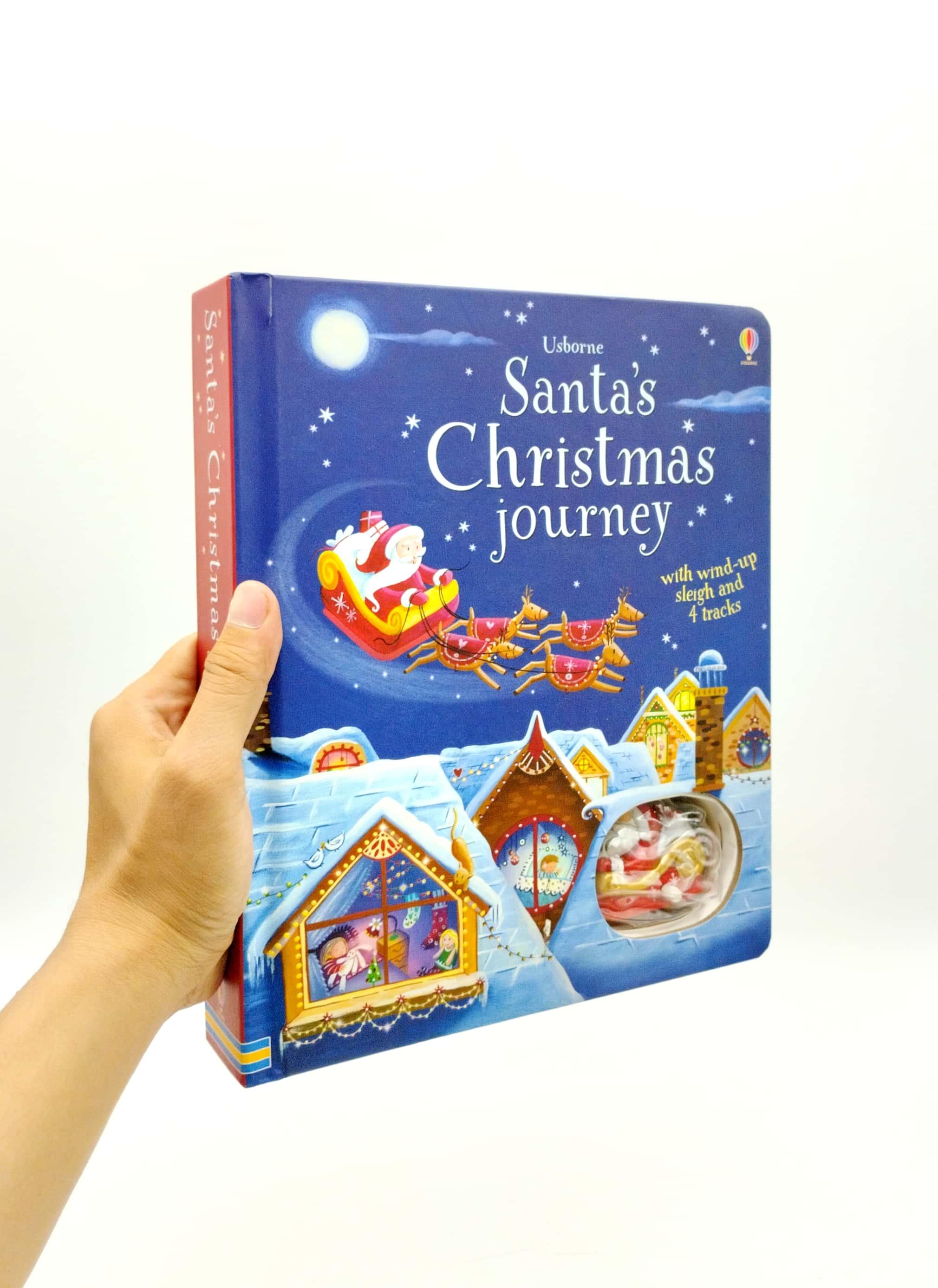 Santa's Christmas Journey with wind-up sleigh