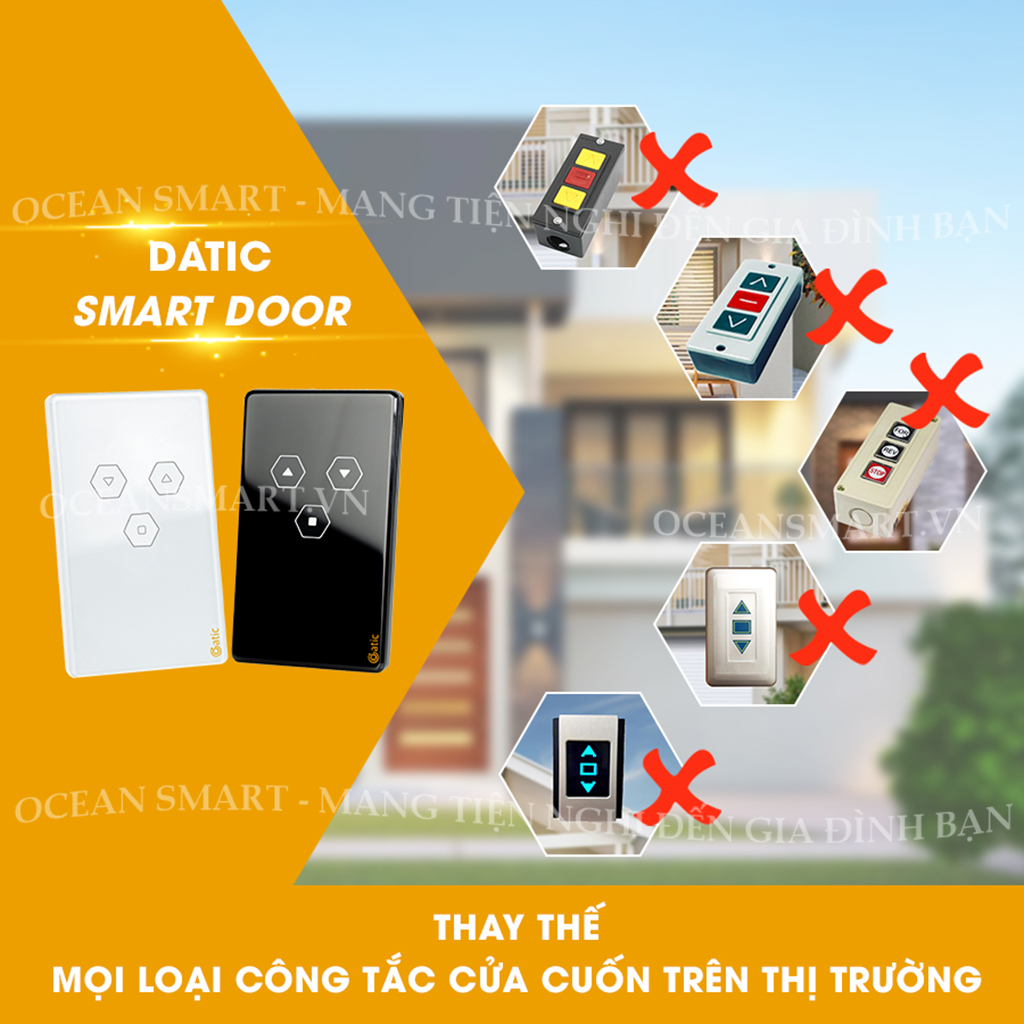 Công Tắc Cửa Cuốn Thông Minh Datic Door, Công Tắc Cửa Cuốn Điều Khiển Từ Xa Bằng Điện Thoại - DTDOOR