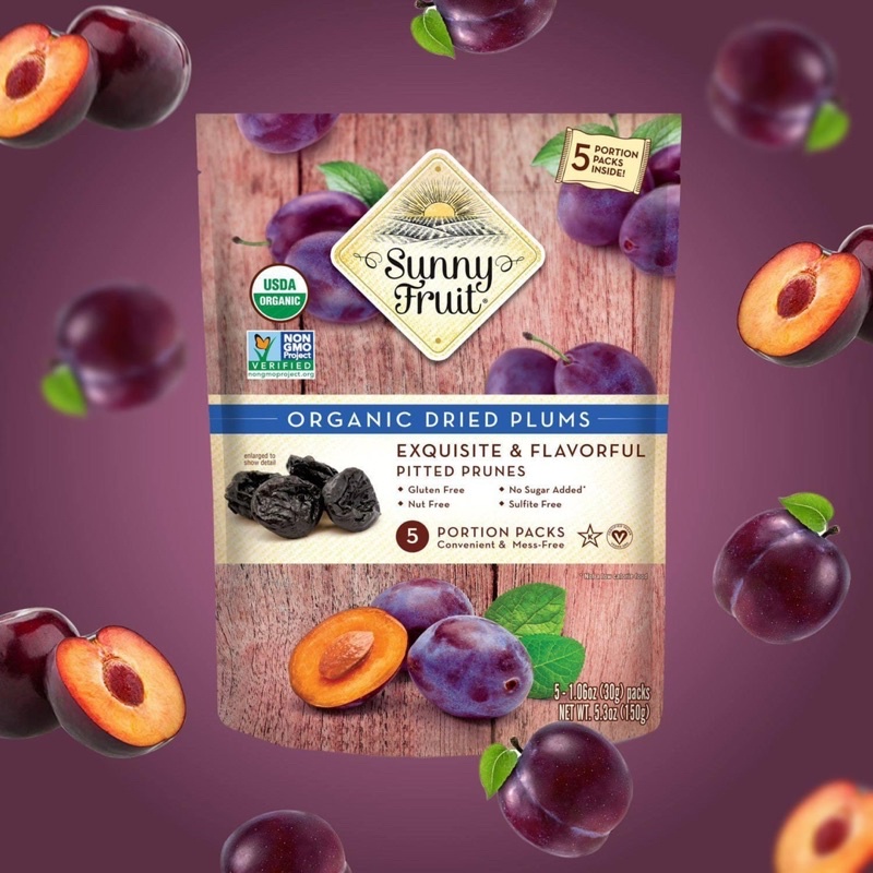 Mận khô hữu cơ Sunny fruit 150g