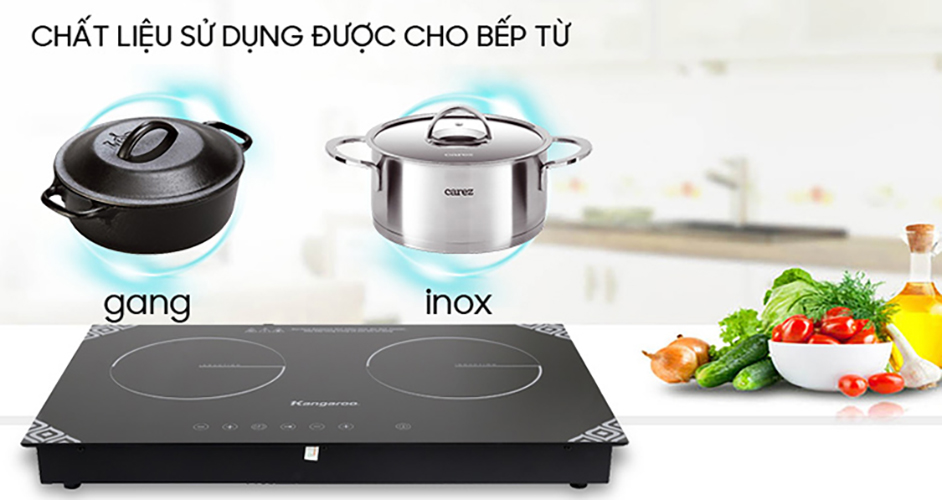 Bếp Điện Từ Đôi Kangaroo KG498N - Hàng chính hãng