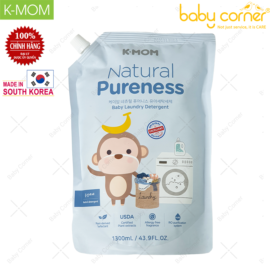 Nước giặt hữu cơ K-Mom Hàn Quốc dạng túi (1300ml)