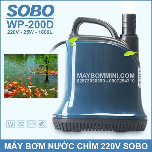 Máy Bơm Chìm Hút Đáy 25w Sobo WP-200D