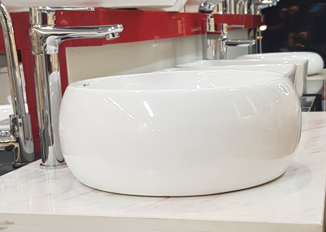 CHẬU LAVABO ĐẶT BÀN ĐÁ TRÒN CAO CẤP