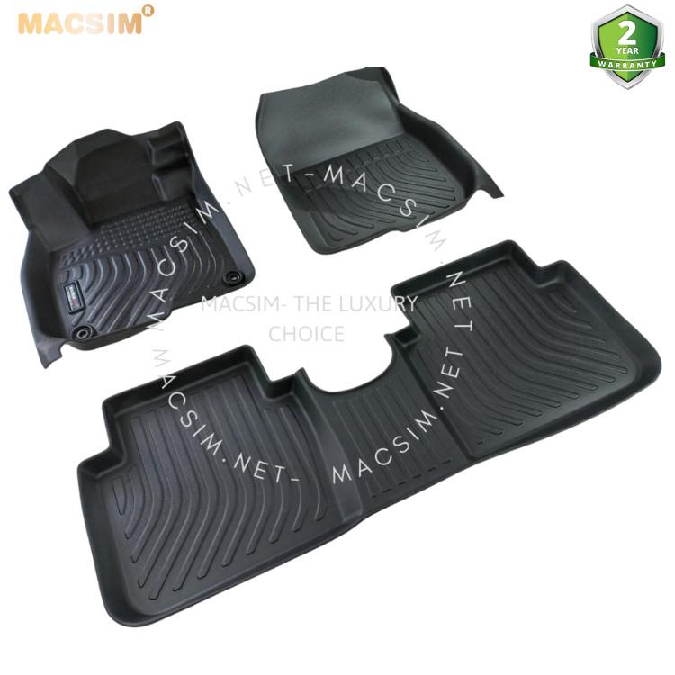 Thảm lót sàn xe ô tô Honda CRV 2017 -2022 Nhãn hiệu Macsim chất liệu nhựa TPE màu đen hàng loại 2