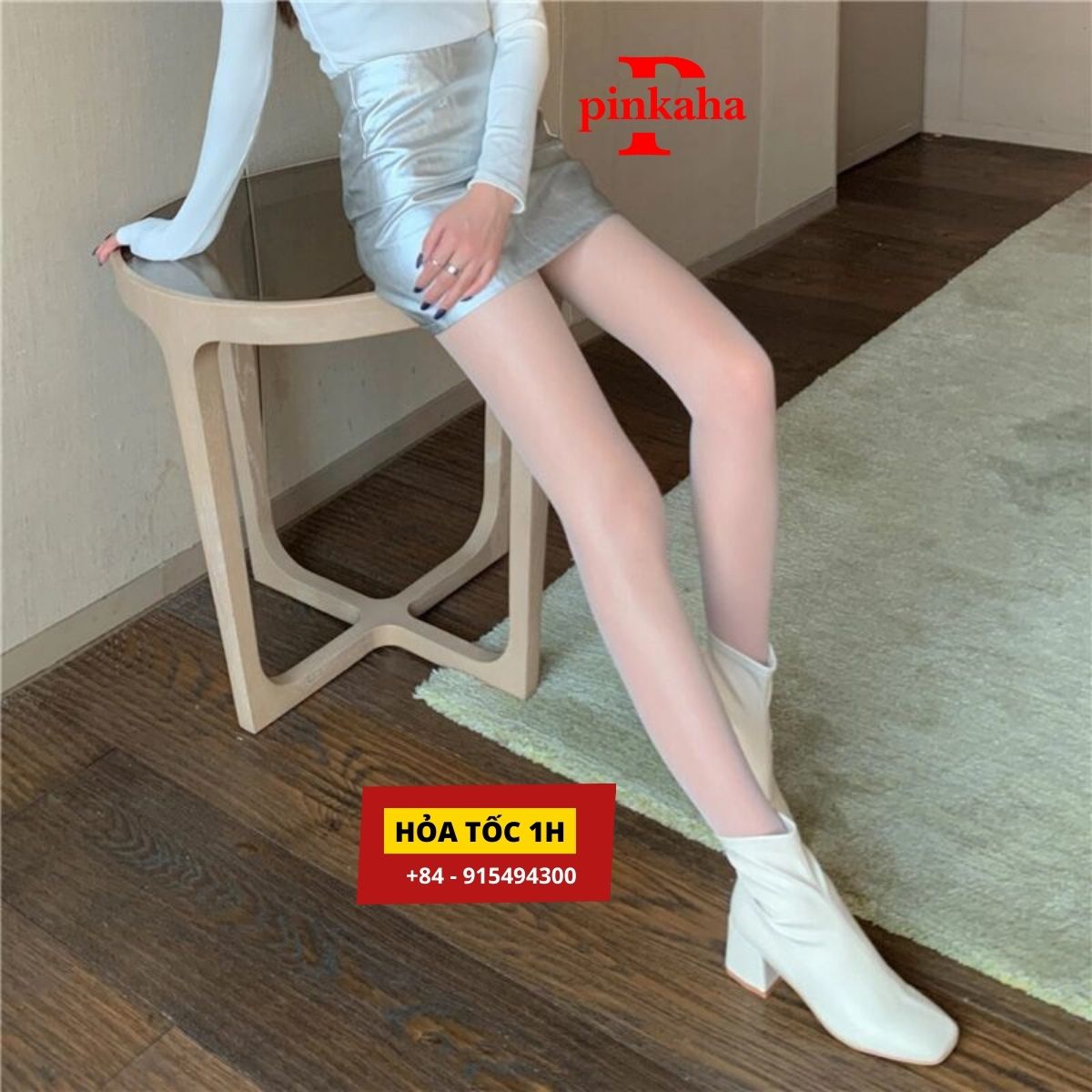 Quần Tất Xuyên Thấu Lấp Lánh 3D Da Dai Mỏng Thon Gọn Chân Giảm Mỡ Sexy Gợi Cảm Dưới 58Kg - Đen