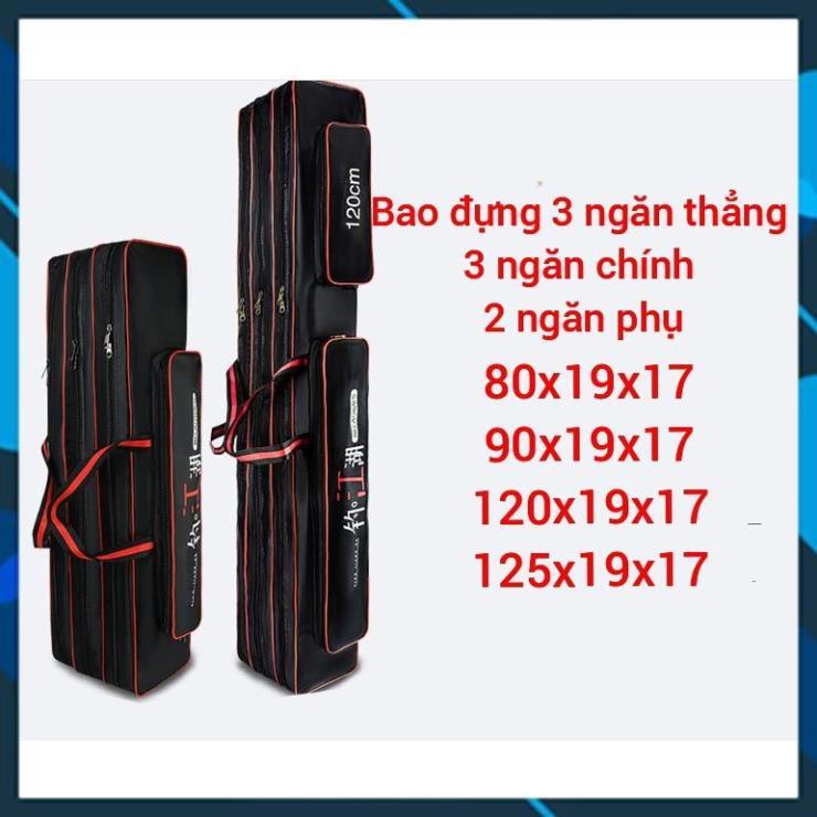Bao Đựng Cần 3 Ngăn Kèm 2 Túi Phụ Chất Liệu Chống Thấm Nước