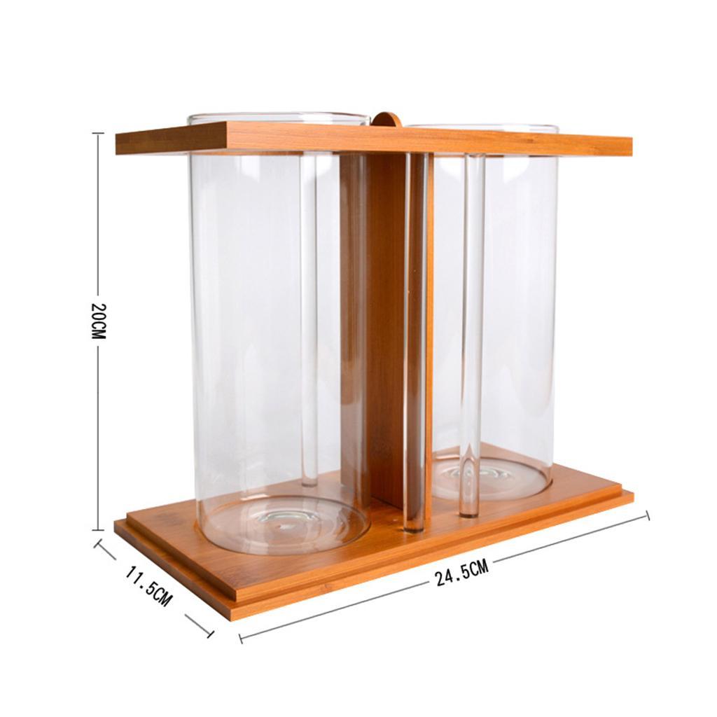 Mini   Tank Water Plant Terrarium Transparent Small Aquarium Desk Decor