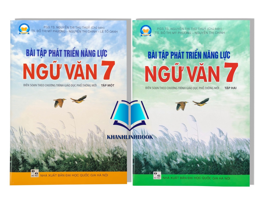 Sách - Combo Bài tập phát triển năng lực Ngữ Văn 7 Tập 1 + 2