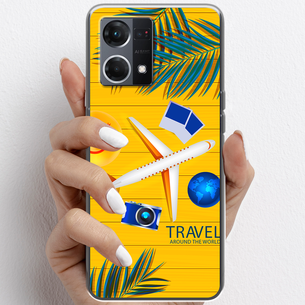 Ốp lưng cho Oppo Reno8, Reno8 Z nhựa TPU mẫu Máy bay