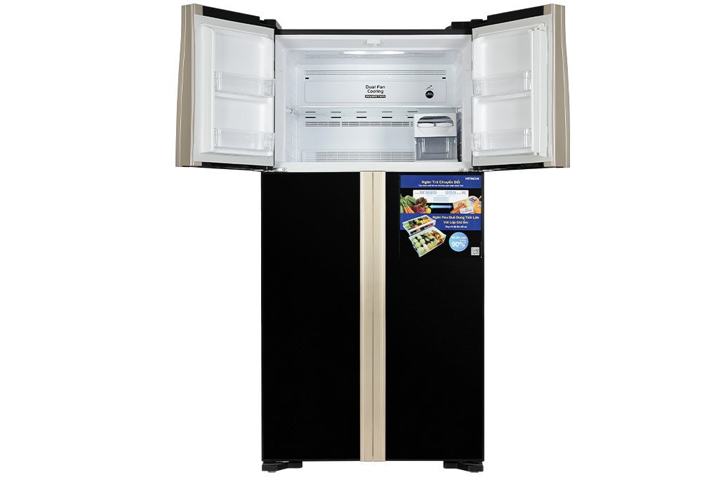 Tủ lạnh Hitachi Inverter 509 lít Multi Door R-FW650PGV8(GBK) - Hàng chính hãng - Giao HCM và 1 số tỉnh thành