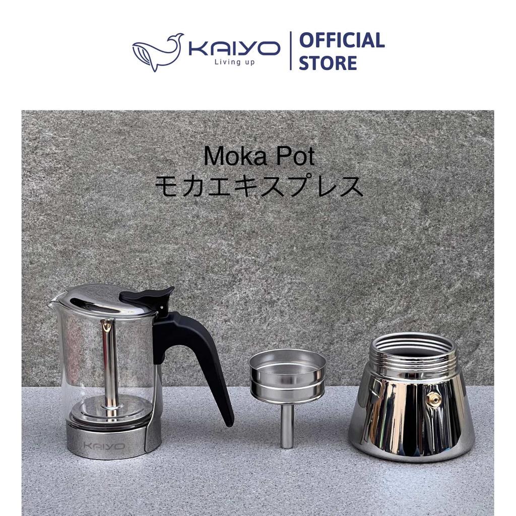 Ấm pha cà phê KAIYO Moka Pot, dung tích 240ml - 3 cups