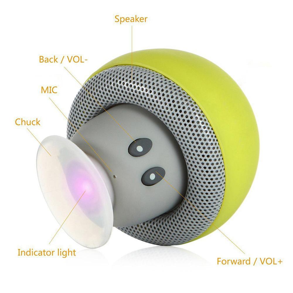 Loa hình nấm Loa Bluetooth Loa không dây Loa siêu trầm Bluetooth 5.1 Loa cho PC Máy tính Laptop Notebook Màu sắc: Đen