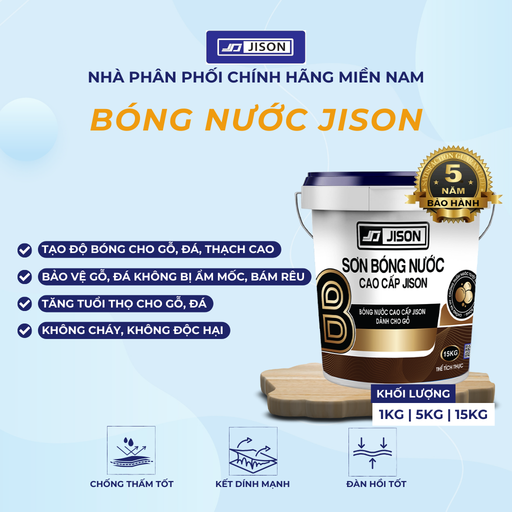 Sơn Bóng nước Gỗ Jison