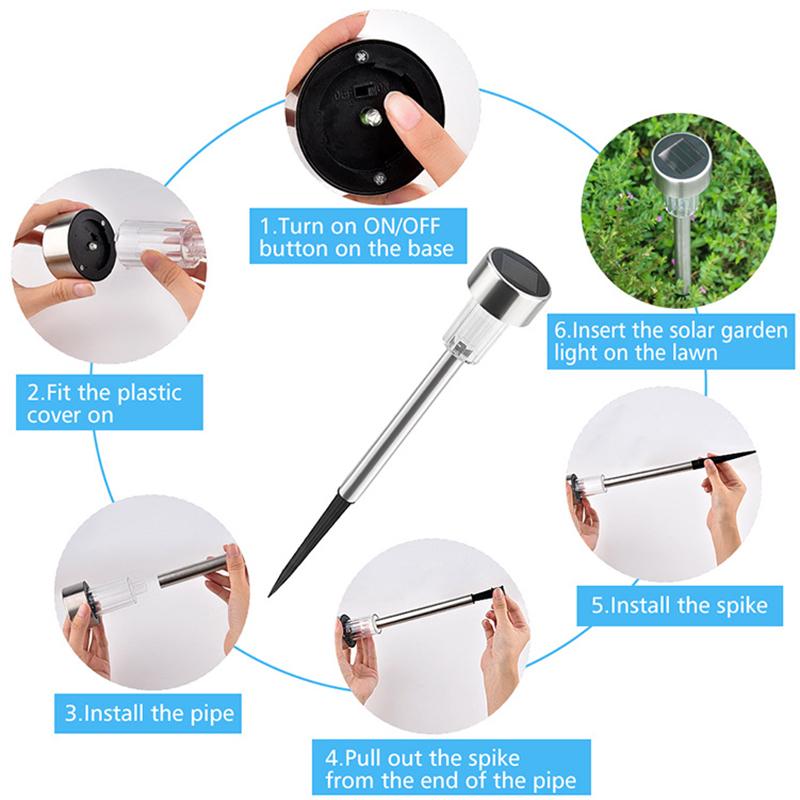 Đèn Led Trang Trí Sân Vườn Dùng Năng Lượng Mặt Trời