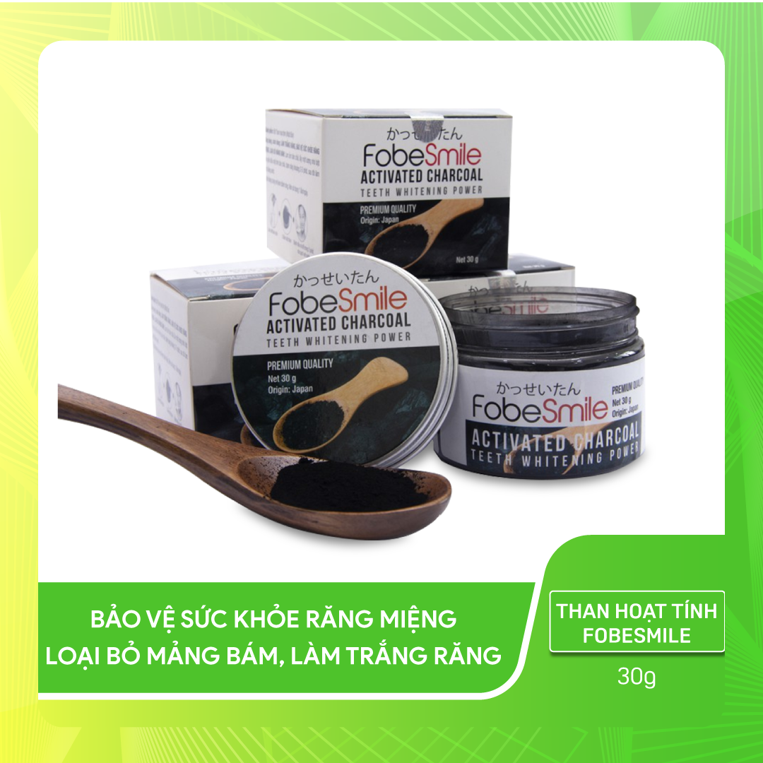 Bột trắng răng Nhật Bản- Fobe Smile- Hũ 30 gram