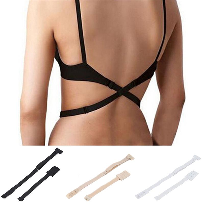 Móc bộ mở rộng có thể điều chỉnh thấp bộ chuyển đổi bộ chuyển đổi dây đeo áo ngực không có lưng hoàn toàn 3 màu Color: White