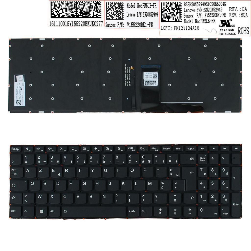 FR Laptop Keyboard with Backlit for 310-15 510-15 510S-15ISK