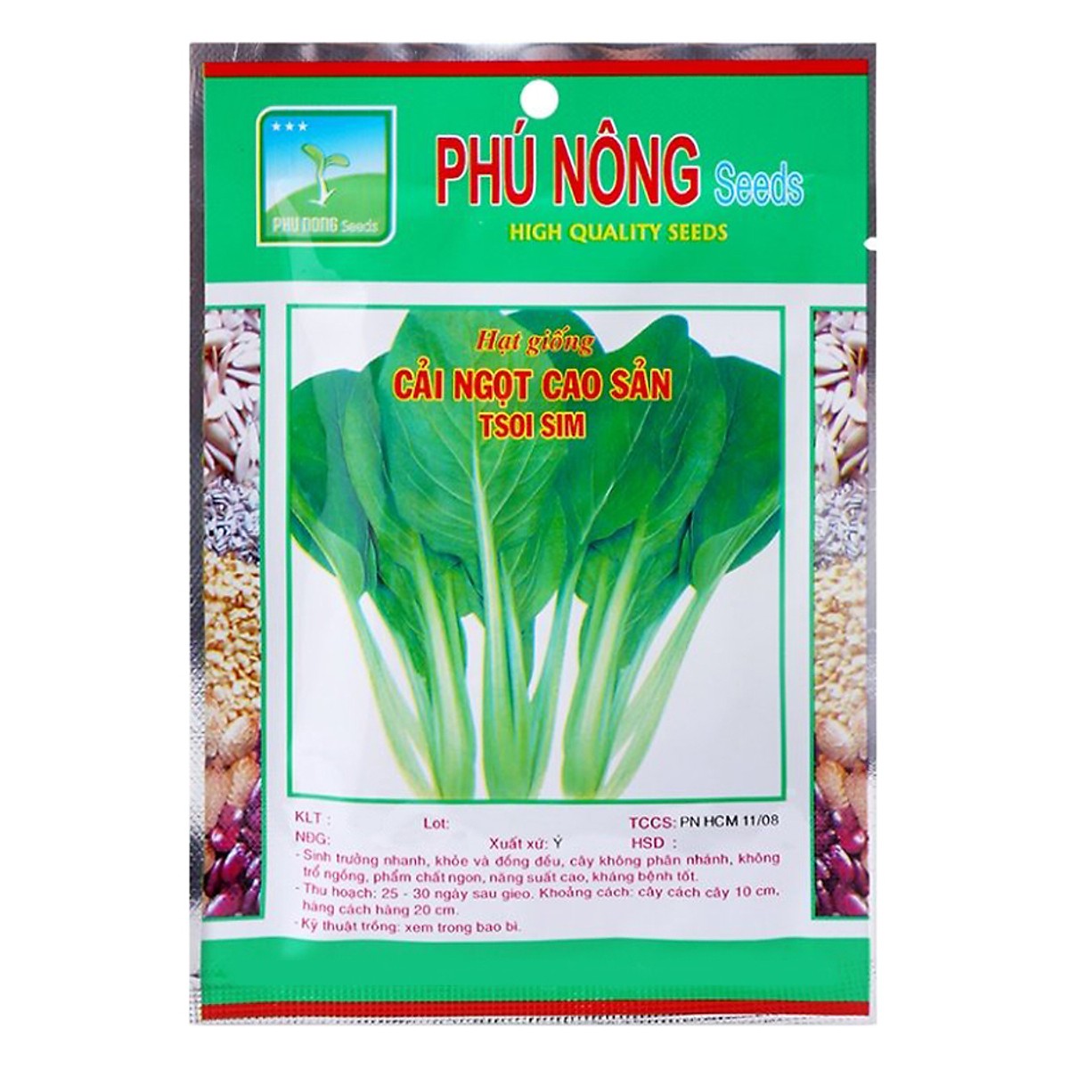 Gói Hạt Giống Cải Ngọt Phú Nông (50g / Gói)